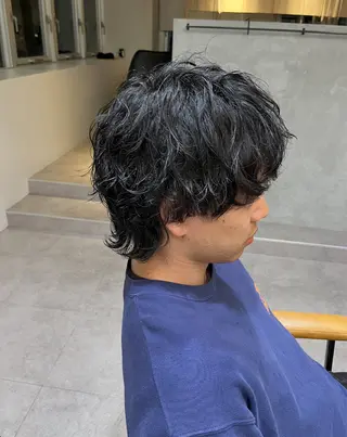 パーマ メンズ YUI🍊 ボブ/レイヤーカットのヘアスタイル