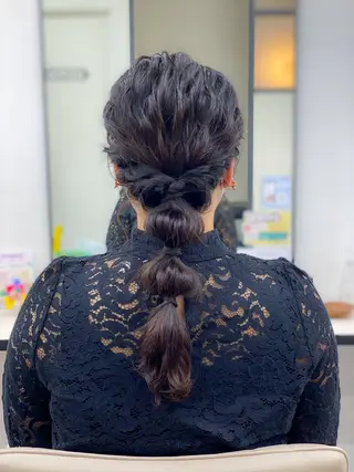 ロング ヘアアレンジ louwe 武藤幸世のヘアスタイル