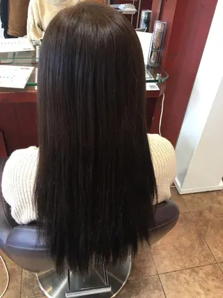 ロング カラー 星 沙織のヘアスタイル