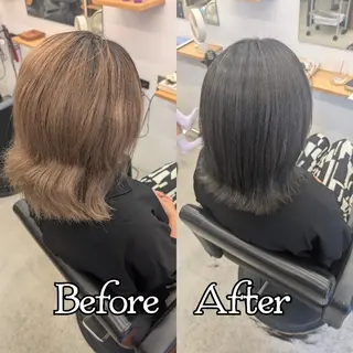 カラー ミディアム R hair🧡 伊藤美和🤎のヘアスタイル