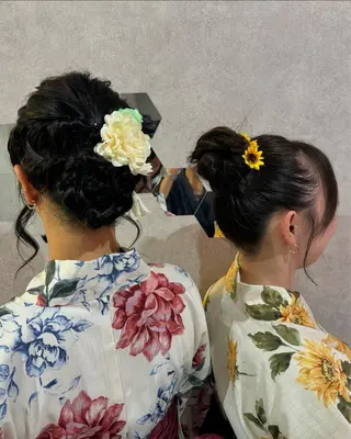 セミロング ヘアアレンジ 韓国ヘアー🦄ྀི オタク美容師🌈山本のヘアスタイル