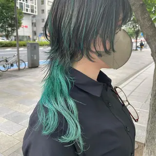 セミロング 🐺ウルフ/レイヤー カット/高嶋湧大のヘアスタイル