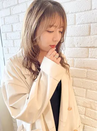 ミディアム パーマ 杉田 健太のヘアスタイル