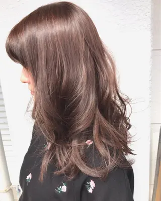 ロング カラー レイヤーカット匠 イソザキノリユキのヘアスタイル