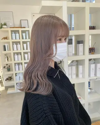 セミロング 長山 茉白のヘアスタイル