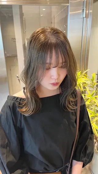 ミディアム カラー Agnos 青山/ saya🌼のヘアスタイル