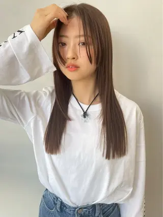 カラー miku/天神 艶カラーのヘアスタイル