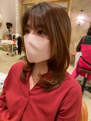 ミディアム sakamoto sayaのヘアスタイル