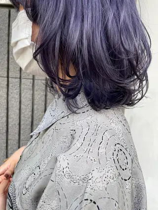 ミディアム カラー 城 健太郎 💎ハイトーンのヘアスタイル