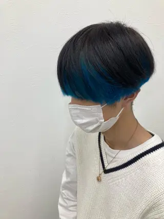 ショート カラー メンズ 新田龍之輔 →メンズ/派手髪のヘアスタイル