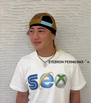 メンズ アイブロウ 似合わせデザイン特化 Nagisa眉まつ毛のマツエク・マツパデザイン