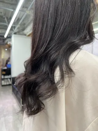 ロング カラー ハイトーン&髪質改善 ＆韓国エクステ🤎のヘアスタイル