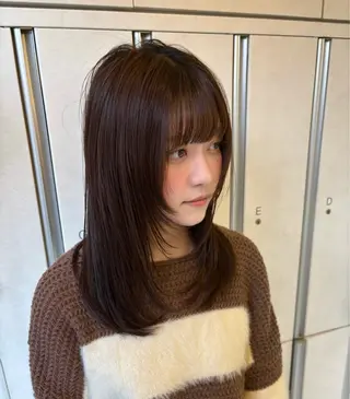 セミロング 🎼レイヤー/透明感 カラー/nene♬のヘアスタイル