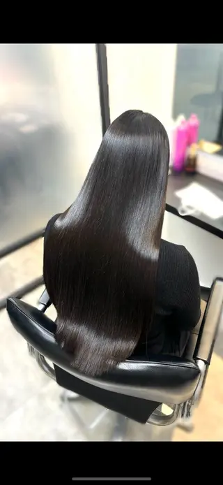 ロング 髪質改善♡ 保坂汐音のヘアスタイル