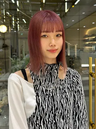 セミロング カラー 🦋sana🦋 似合わせカット✁のヘアスタイル