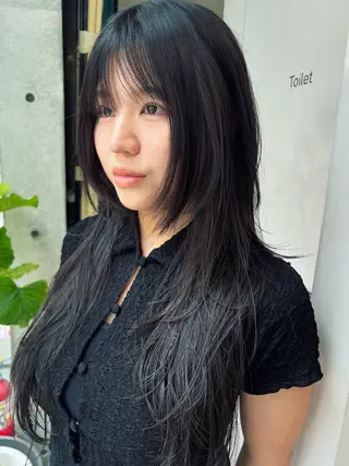 ロング ハッシュカット カシマハヤトのヘアスタイル