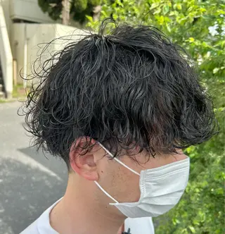 パーマ メンズ ダブルスキルエクステ /羽エクステ白石宇由のヘアスタイル