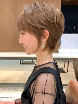 ショート カラー 大阪/豊中/ メンズパーマ/ちぇるのヘアスタイル