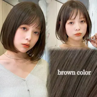 ショート カラー ボブ/透明感 カラー ໒꒱⋆꙳ゆいなのヘアスタイル