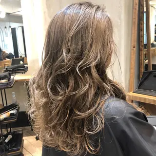 ミディアム カラー 韓国ヘア 店長NEGIのヘアスタイル