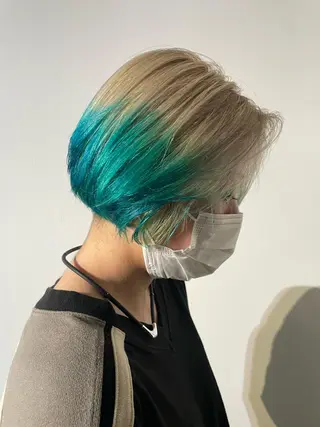 ショート カラー ヘアアレンジ キッズ マツエク・マツパ アイブロウ 透明感カラー/推しカ ラー☁️JURAのヘアスタイル