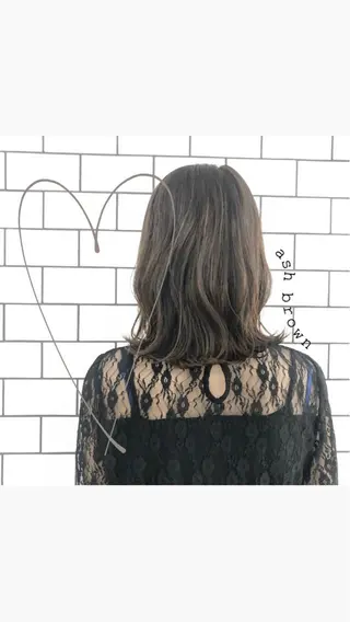 ミディアム カラー お洒落パーマ/ 艶カラー/michiのヘアスタイル