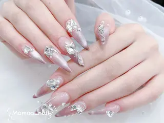 ネイル MoMoA Nail ネイル長さ出し専門店のネイルデザイン