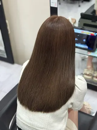 ロング ☘️上村 ☘️髪質 改善/透明感カラーのヘアスタイル