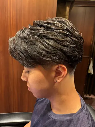 ショート メンズ 小松 美雄のヘアスタイル