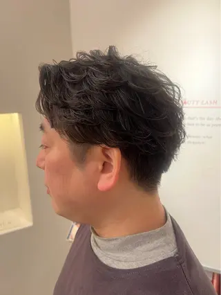 ショート パーマ メンズ メンズパーマ 特化/京橋/栗野のヘアスタイル