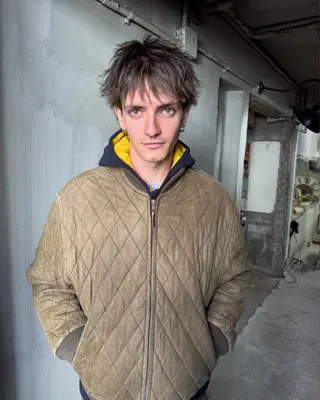 カラー メンズ パーマ、髪質改善 カズマのヘアスタイル