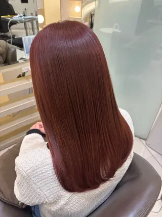 セミロング 韓国レイヤー🪽 耳ツボジュエリーのヘアスタイル