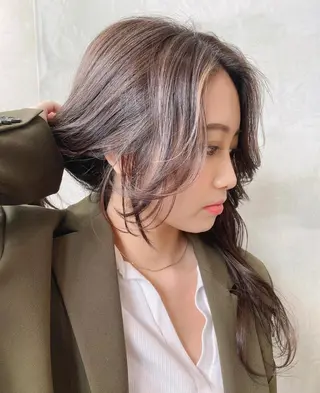 ミディアム カラー 韓国ヘア 店長NEGIのヘアスタイル