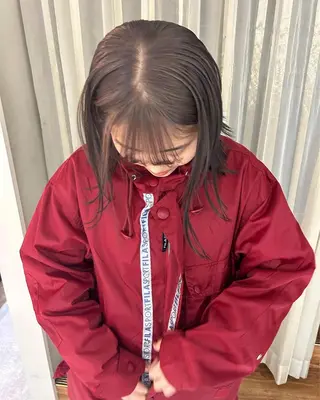 ミディアム カラー パーマ ヘアアレンジ メンズ キッズ ネイル マツエク・マツパ アイブロウ 薄暮 マツイ レンのヘアスタイル