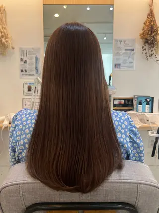 ロング 北川 万里子のヘアスタイル