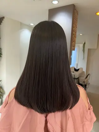 セミロング 髪質改善メニュー 長井 美佐子のヘアスタイル