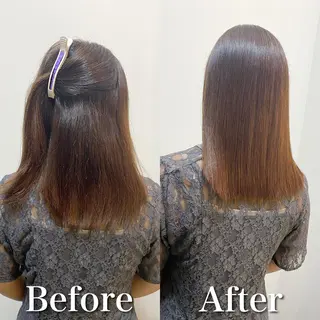 セミロング 髪質改善特化 安東駿介のヘアスタイル