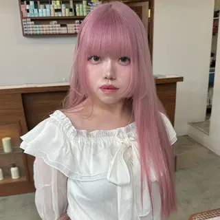 ロング カラー エクステモデル募集 💗大阪梅田/川上のヘアスタイル