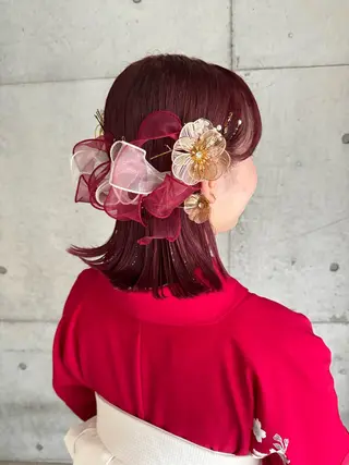 ショート カラー ヘアアレンジ フリーランス美容師 MIZUKIのヘアスタイル