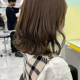 ミディアム カラー ヘアアレンジ mai🍑暖色カラー /レイヤー💖のヘアスタイル