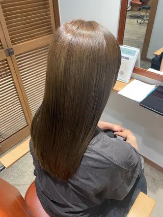 ロング カラー ベージュ/ 髪質改善 /末田柊希のヘアスタイル