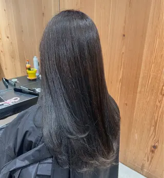 ロング カラー スキバサミを使わない カット🌼唯🌼のヘアスタイル