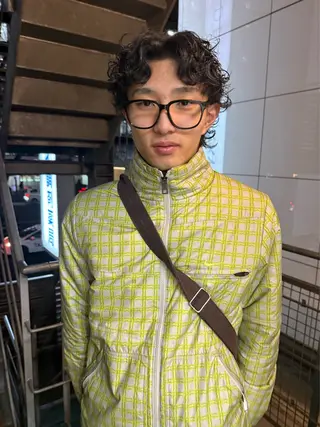 パーマ 杏華 ショートのヘアスタイル