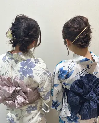 セミロング ヘアアレンジ 🇰🇷韓国ｽﾀｲﾙ ﾚｲﾔｰ/ayanaのヘアスタイル