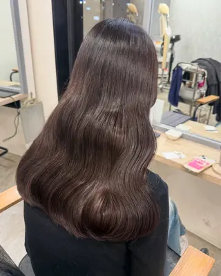 ロング カラー ヘアアレンジ Himawari♡ 柔らかいカラーのヘアスタイル