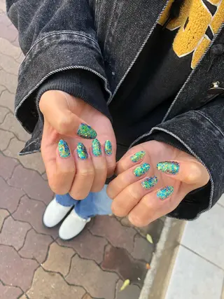 ロング カラー ヘアアレンジ キッズ ネイル マツエク・マツパ 福田 加奈のネイルデザイン