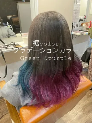 セミロング カラー 高崎 絵里子のヘアスタイル