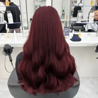カラー 🍒ブリーチなし🍒 暖色🍒ユウナのヘアスタイル