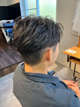 パーマ メンズ 保立/フェザーパーマ /メンズカット千葉のヘアスタイル