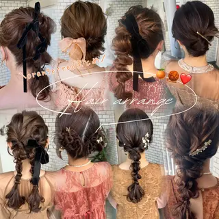 ヘアアレンジ 大人可愛いヘアメイク 💋🧚‍♀️しずかのヘアスタイル